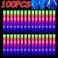 100PCS LED Foam Sticks Light Up Wands Rally Flashing Glow Party Rave Flashes price