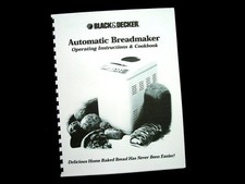 Black & Decker Bread Maker Machine Directions Instruction Manual Recipes Various Bread Maker price