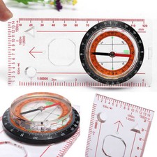 Compass Ruler Magnifying Scale Scout Hiking Camping Boating Orienteering Map Compass price