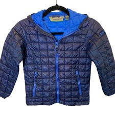Free Country Boys Navy Quilted Hooded Puffer Jacket Size 7 Navy Blue Winter Snow Boys' Jacket price