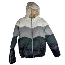 Cat & Jacket Boys Puffer Jacket Size XL Sherpa LIned Grey Hooded Full Zip Boys' Jacket price