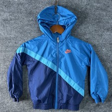 Nike Windbreaker Jacket Boys Small Blue Zip Up Hooded Boys' Jacket price