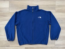 The North Face Boys Fleece Jacket XL Blue Full Zip Pockets Outdoor EUC Boys' Jacket price