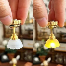 Dollhouse Miniature Lights 1:12 Scale Ceiling Light Battery Operated Living Room Baby Room Ceiling Lamp price