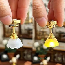 Dollhouse Lights 1:12 Miniature Living Room Ceiling Light Battery Operated Lamp Baby Room Ceiling Lamp price