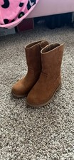 Brown Faux Suede Mid-Calf Bootie Zip Closure Unisex Kids Flat Casual Boots Unisex Children's Boots price