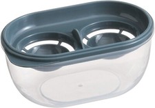 Double Egg Separator with Storage Bowl BPA Free Plastic Yolk White Divider Divider & Separator price
