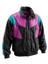 Vintage Misty Valley Ski Parka Jacket L Pink Black Blue 80's 90's Outdoor Coat price