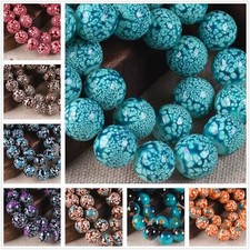 8mm 10mm Round Glass Colorful Painted Loose Crafts Beads lot Jewelry Making DIY Bead Paint price