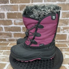 Kamik Powdery 2 Waterproof Lined Winter Snow Boots Magenta Girls Youth Size 2 Girls' Boots price