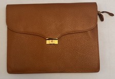 Vintage Textured Brown Leather Briefcase Men's Briefcase price