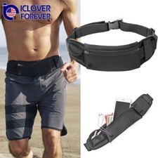 Waterproof Sport Waist Belt Bum Pouch Fanny Pack Camping Running Hiking Zip Bag Men's Sports Bag price
