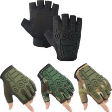 Men's Half Finger Tactical Gloves Military Outdoor Sports Hunting Cycling Climb Gloves (Outdoor) price