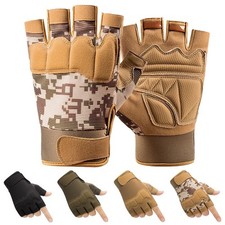 Tactical Gloves Non-slip Breathable Lightweight Outdoor Sports Racing Fingerless Gloves (Outdoor) price