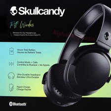 NEW Skullcandy Riff Wireless Bluetooth On-Ear Headphones with Mic Black Headphones price
