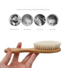 Pure Natural Wool Baby Wooden Brush Comb Barber Shop Broken Hair Cleaning Brush Baby Hair Brush-Comb price