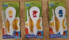 Sesame Street Baby Hair Brush & Comb Set- Cookie Monster, Elmo or Big Bird Baby Hair Brush-Comb price