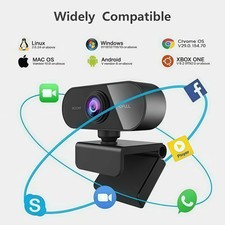 Webcam Auto Focusing Web Camera Full HD Cam Microphone For PC Laptop 1080P 1K2 Web Cameras price