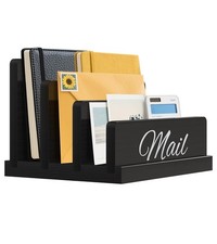 Mail Organizer for Desk,Wooden Mail Holder with Divider, 3-Slot Letter Sorter... Document Rack price