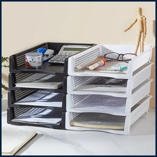 A4 File Box Desktop Document Organizer Stackable Paper Storage Tray Document Rack price