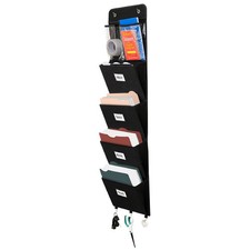 Wall File Organizer For Over the Door Hanger Document Rack with 5 Pockets Document Rack price