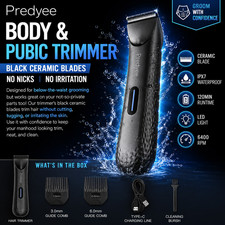 Electric Groin Hair Trimmer for Men,Body Groomer & Pubic Waterproof Hair Trimmer Hair Clippers price