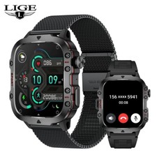 Smart Watch Men Military Sport Fitness Tracker Blood Oxygen Rugged Wristwatch Smart Bracelet price
