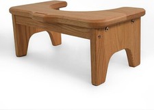 CONSDAN Squatting Toilet Stool, USA Grown Solid Oak, Constipate Helper Stool Standard Stool price