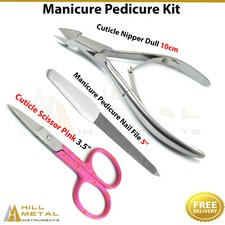 3Pcs Kit Sets Manicure Pedicure Nail Clipper Nail file white Baby Pink Scissor Baby Nail Clippers price