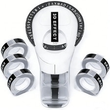 Compatible DYMO Embossing Label Maker with 5 DYMO Label Tapes | Organizer Xpress Label Maker price