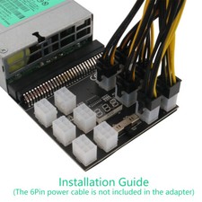 6PIN 1200W Breakout Board for HP DPS-1200QB A PSU GPU Mining Server Power Supply Server Accessories price