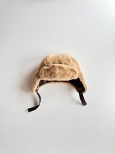 Kids' BABY GAP Faux Shearling Fur Plaid Flannel Lined Trapper Hat, Size 0-6M Baby Hat price