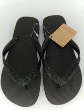 Havaianas Top Flip Flop Unisex Sandals, Black, EU 39/40, US-Mens 6/7, Womens 7/8 Unisex Sandals price