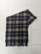 Burberry London Vintage 100% Cashmere Classic Nova Check Blue Scarf - England Women's Scarf price