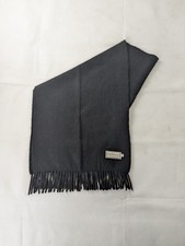 Burberry Vintage Solid Logo Pure Cashmere Black Scarf - United Kingdom Women's Scarf price