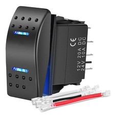 Nilight Waterproof Rocker Switch Toggle ON Off ON Switch DPDT 7Pin 12V 24V Switches price