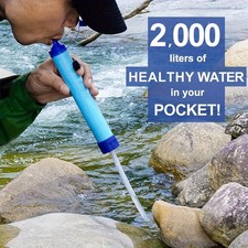 Portable Hiking Camping Emergency Life Survival Purifier Water Filter Straw Tool Water Purifier price