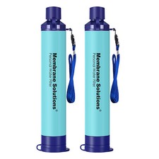 Personal Water Filter Straw Purifier 4-Stage,for Hiking Emergency Survival,2PACK Water Purifier price