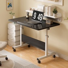 Mobile Standing Desk Foldable Home Adjustable Hight Standing Computer Desk Black Office Desk price