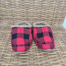Deer Stags Slipperooz Kid's Lil Nordic Red Black Faux Fur Size 13M Girls' Slippers price