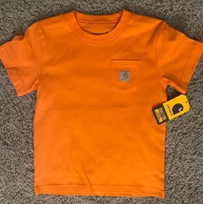 Carhartt Toddler Boys Pocket  T-shirt Orange NWT Size 2t Baby Shirt price