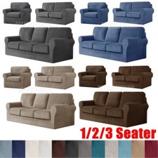 1 2 3 Seater Stretch Velvet Sofa Slipcover Armchair Loveseat Separate Sofa Cover Loveseat price