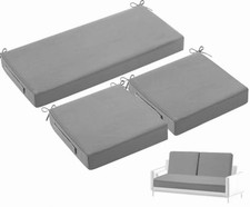 Leinuosen 3PC Outdoor Cushion Set Dark Gray Loveseat & Chair Waterproof Loveseat price