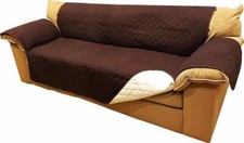 REVERSIBLE MICROFIBER SOFA COVER CHAIR THROW PET DOG KIDS FURNITURE PROTECTOR Loveseat price