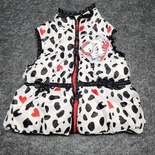Disney 101 Dalmatians Infant Girls Puffer Puffy Insulated Vest 18 Month Bows Dog Baby Undershirt price