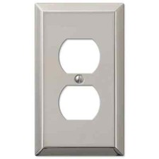 Electrical Switchplate Outlet Cover Century Polished Nickel Single Double Triple Outlet Cover price