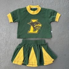 Vintage 90s Lakeland High School Hawks Shirt And Skirt GIRLS Set 18 Months Baby Skirt price