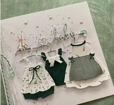 Baby Apron Dress Skirt Hanger Metal Cutting Die Scrapbook Embossing Template Baby Skirt price