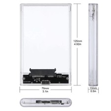 2.5" USB 3.0 SATA External Hard Drive Enclosure Clear Case for SSD HDD Plug&Play HDD Enclosures price