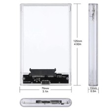 2.5" USB 3.0 SATA External Hard Drive Enclosure Clear Case for SSD HDD Plug&Play HDD Enclosures price